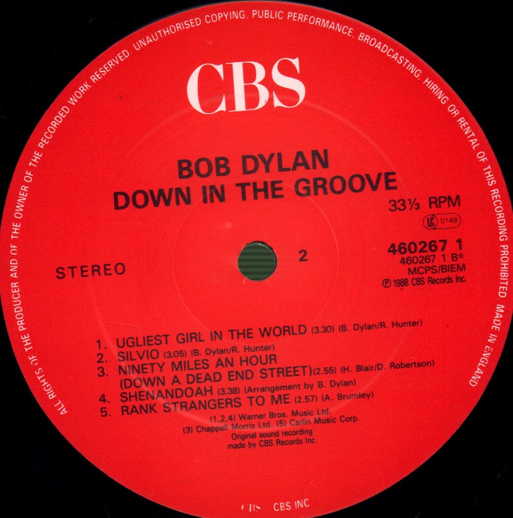 Bob Dylan - Down In The Groove - Lp