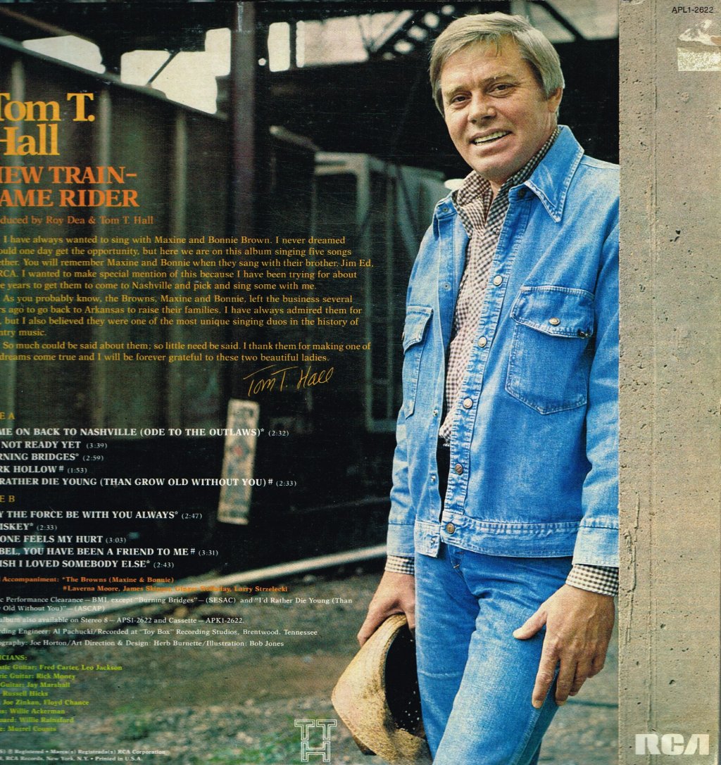 Tom T. Hall - New Train Same Rider - Lp