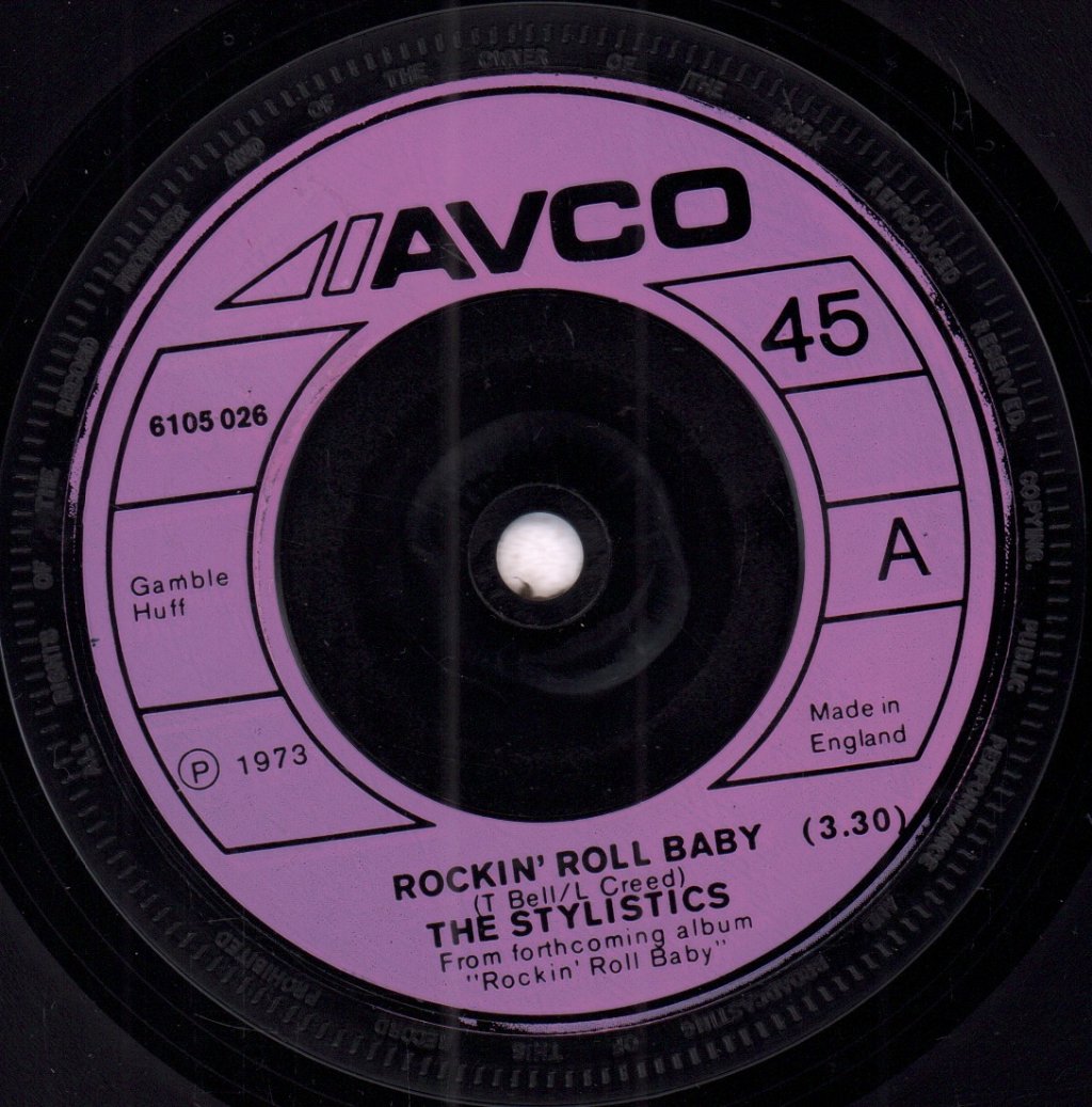 Stylistics - Rockin' Roll Baby - 7 Inch