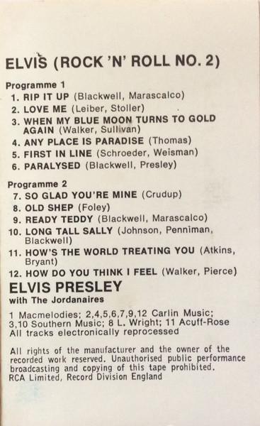 Elvis Presley - Elvis  (Rock 'N' Roll No.2 ) - Cassette