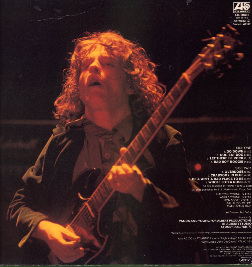 AC/DC - Let There Be Rock - Lp