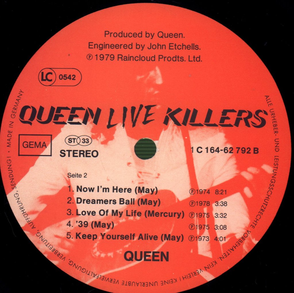 Queen - Live Killers - Double Lp