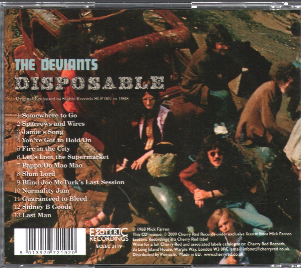 Deviants - Disposable - Cd