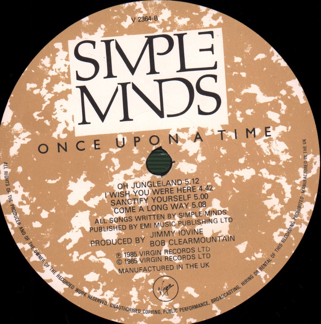 Simple Minds - Once Upon A Time - Lp