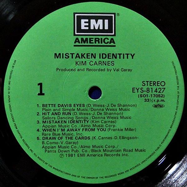 Kim Carnes - Mistaken Identity - Lp