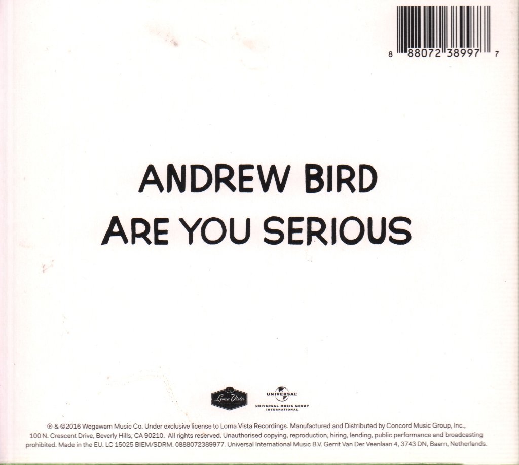 Andrew Bird - Are You Serious - Cd