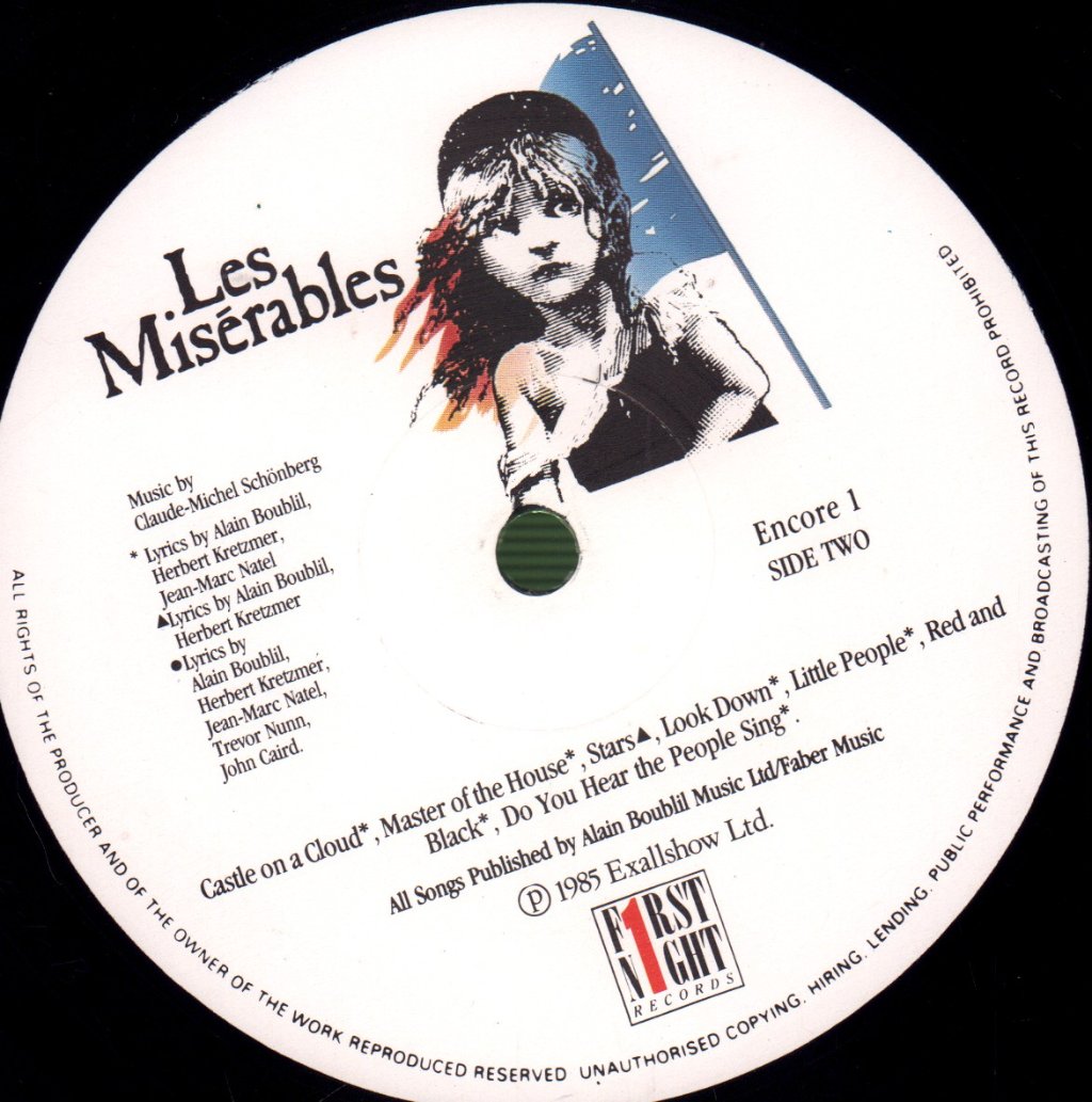 Various Artists - Les Miserables (Original London Cast Album) - Double Lp