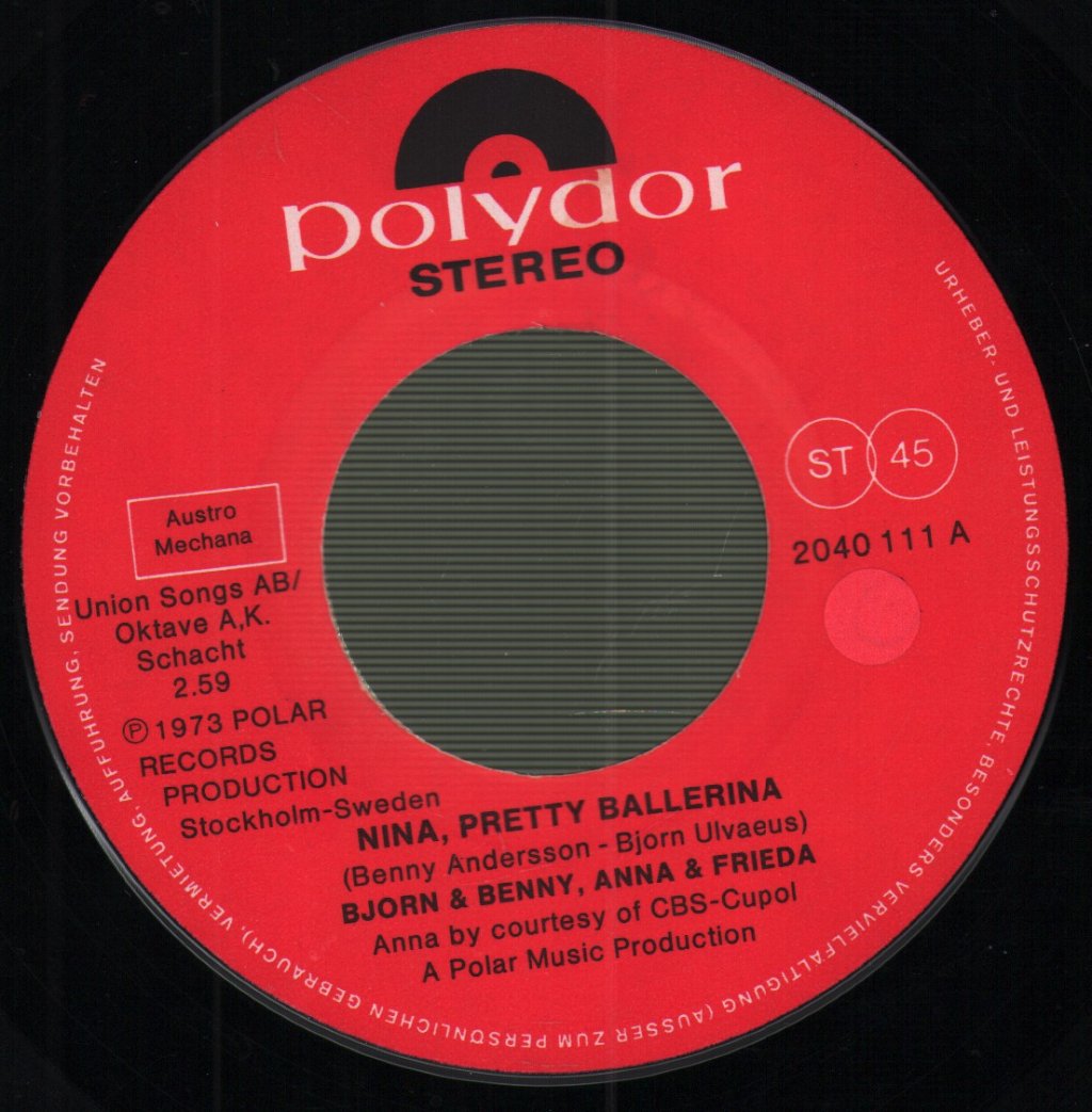 Björn & Benny, Agnetha & Anni-Frid - Nina, Pretty Ballerina - 7 Inch
