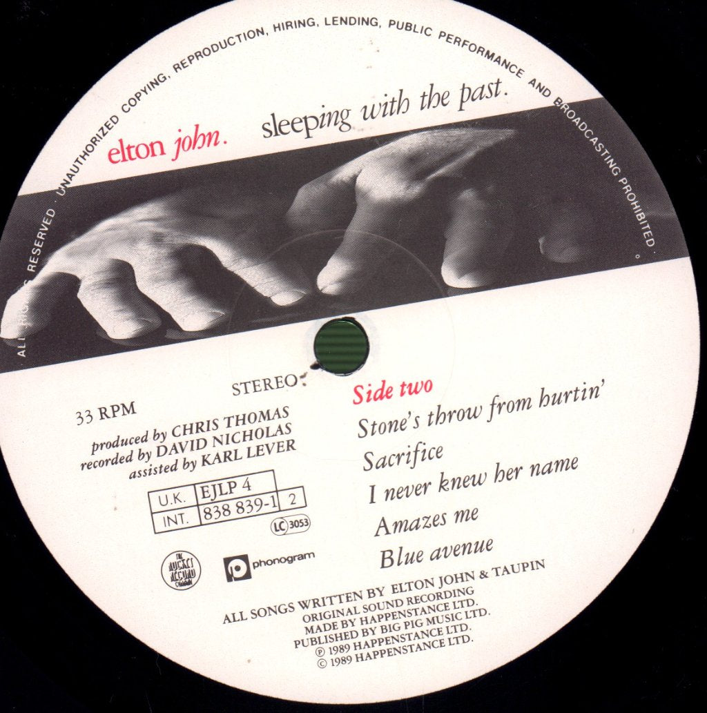 Elton John - Sleeping With The Past - Lp