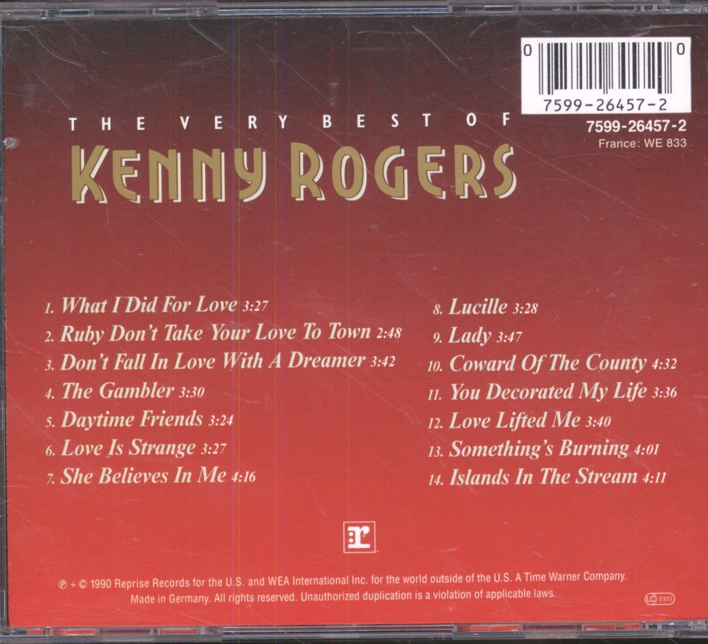 Kenny Rogers - Very Best Of Kenny Rogers - Cd