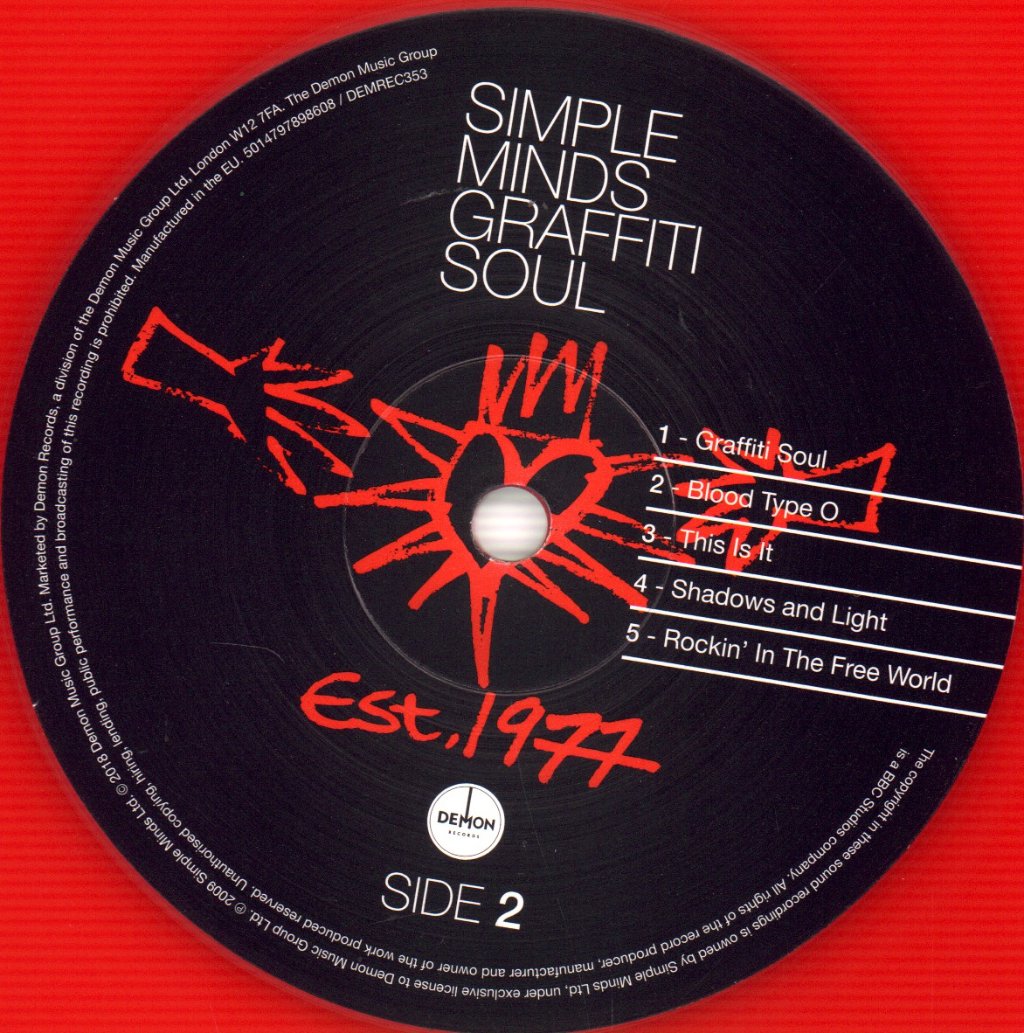 Simple Minds - Graffiti Soul - Lp