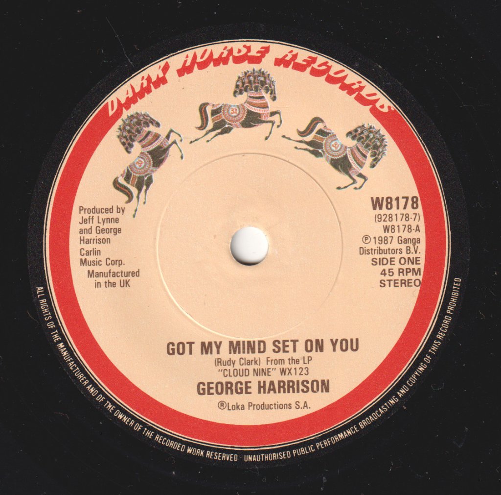 George Harrison - Got My Mind Set On You - 7 Inch
