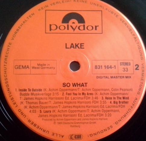 Lake - So What - Lp