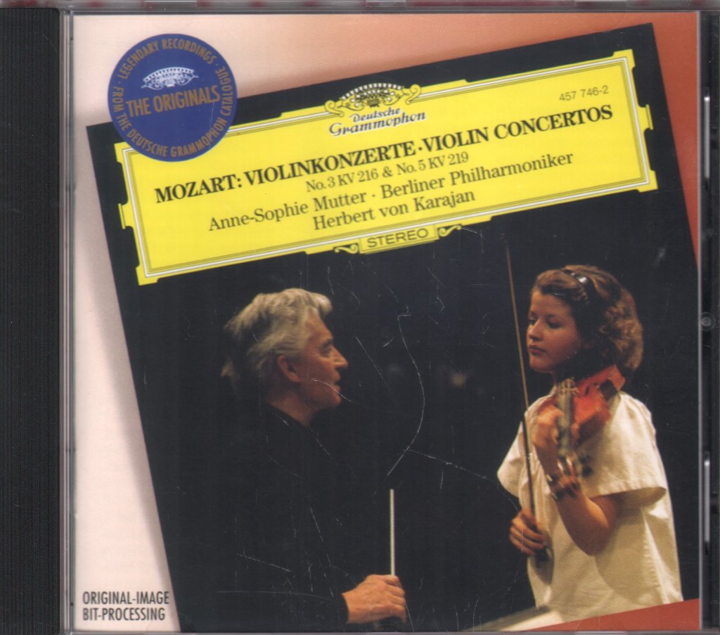 Anne-Sophie Mutter / Herbert Von Karajan / Berliner Philharmoniker - Mozart - Violinkonzerte / Violin Concertos No. 3 KV 216 & No. 5 KV 219 - Cd