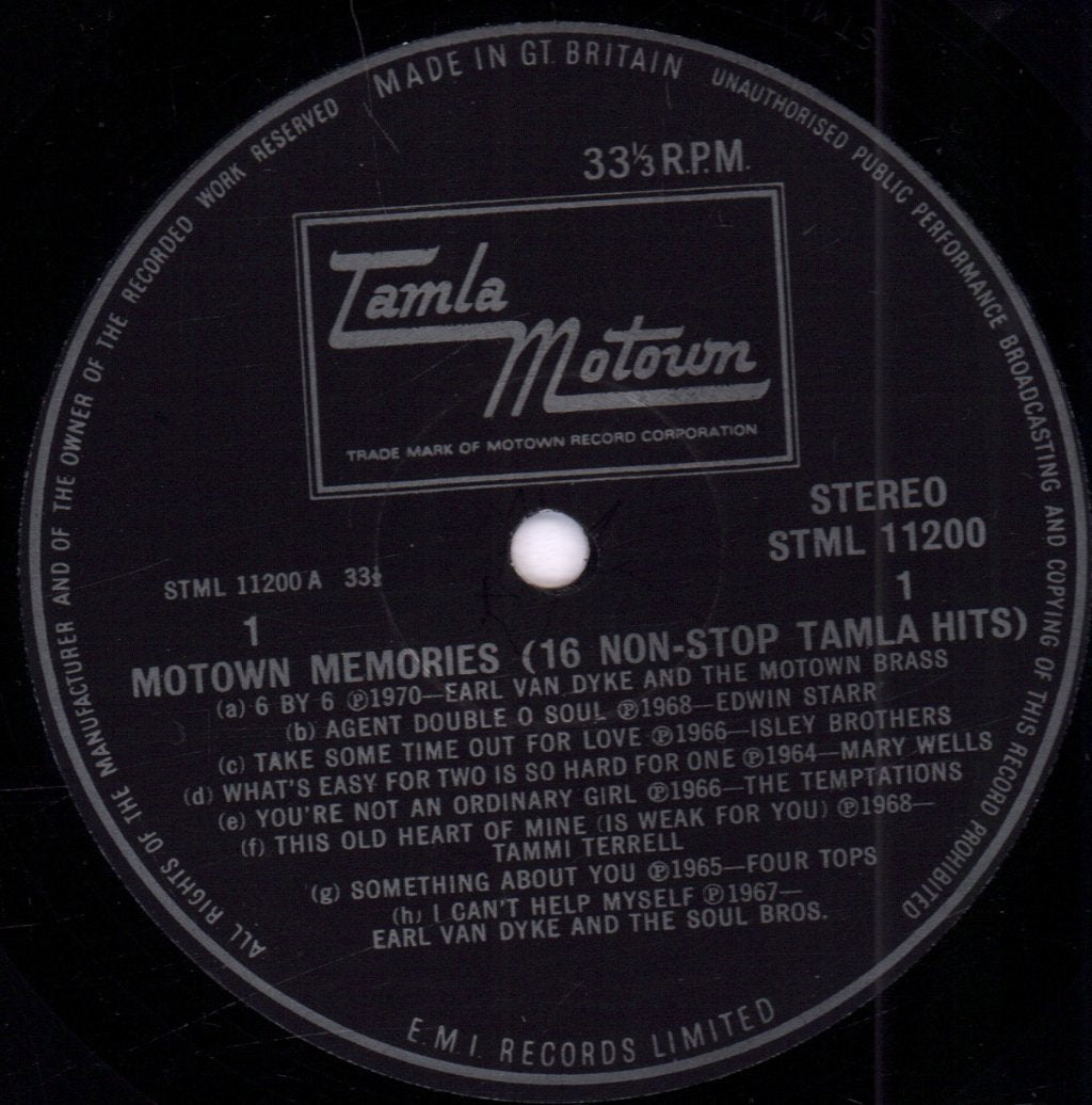Various Artists - Motown Memories 16 Non Stop Tamla Hits - Lp