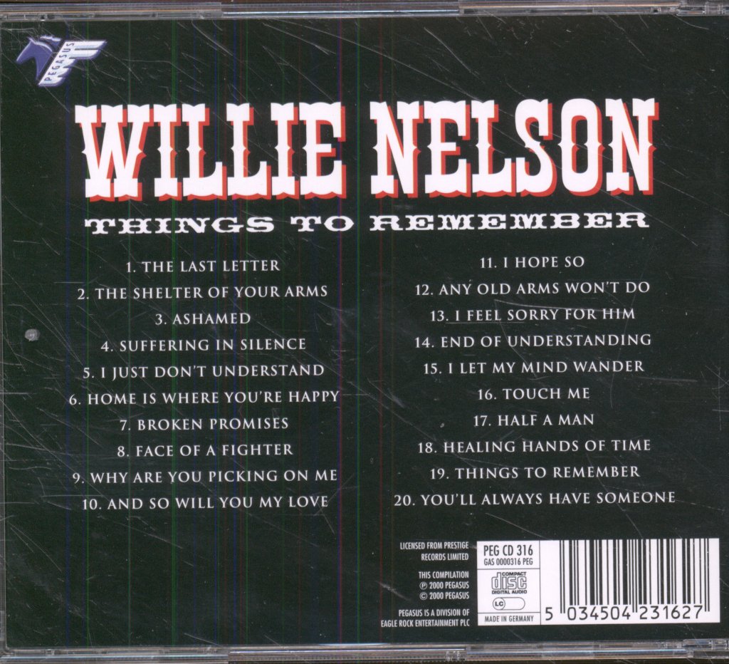 Willie Nelson - Things To Remember - Cd