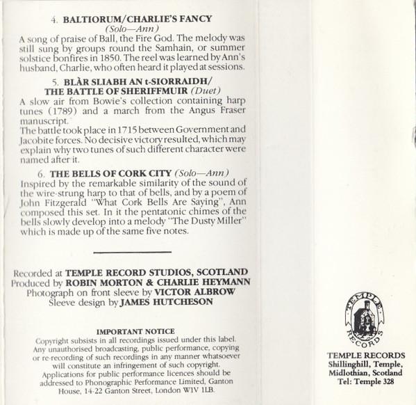 Ann Heymann & Alison Kinnaird - Harper's Land Music For The Irish & Scottish Harps - Cassette