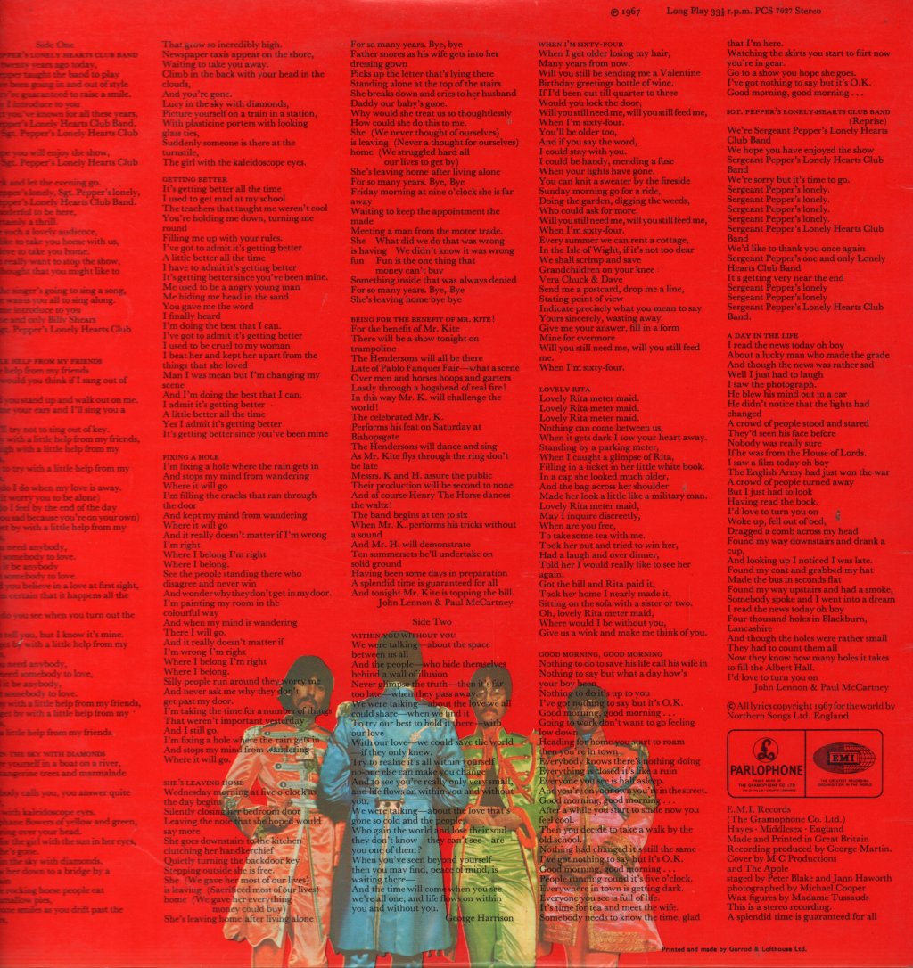 Beatles - Sgt Peppers Lonely Hearts Club Band - Lp