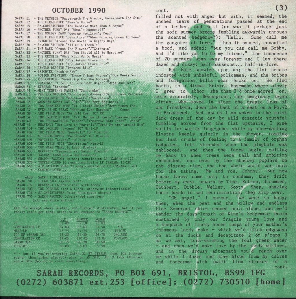 Sweetest Ache - Tell Me How It Feels - 7 Inch