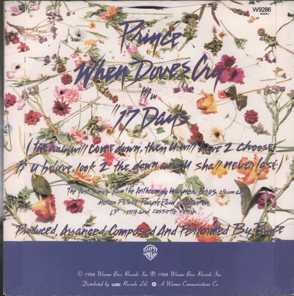 Prince - When Doves Cry - 7 Inch