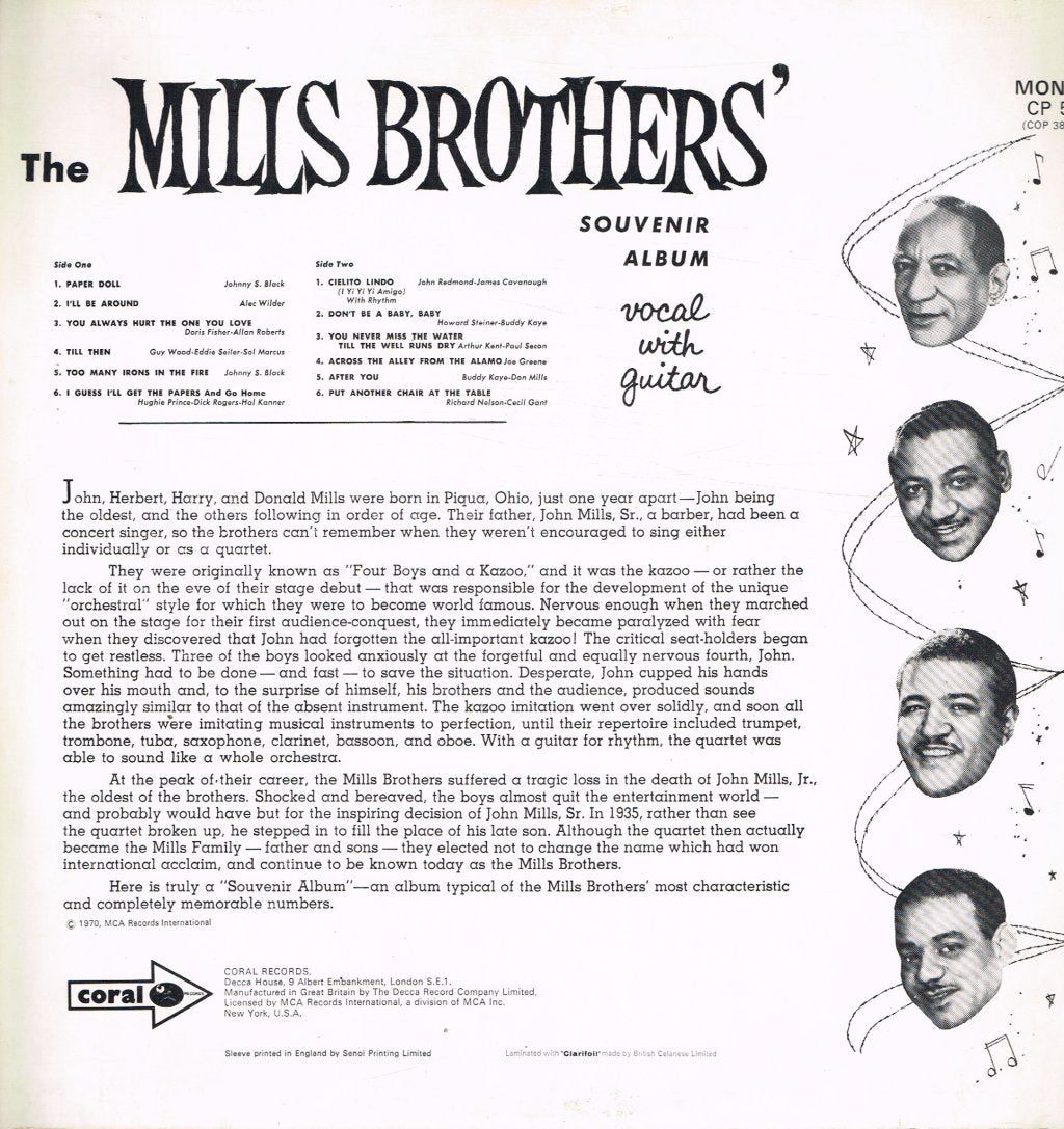 Mills Brothers - Souvenir Album - Lp