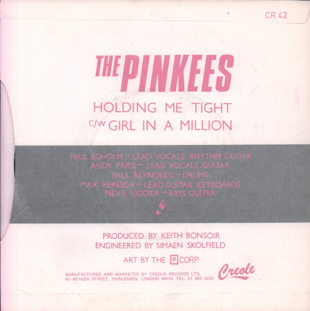 Pinkees - Holding Me Tight - 7 Inch
