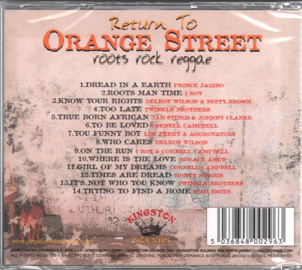 Various Artists - Return To Orange Street - Cd