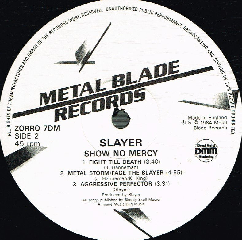 Slayer - Show No Mercy - Double Lp