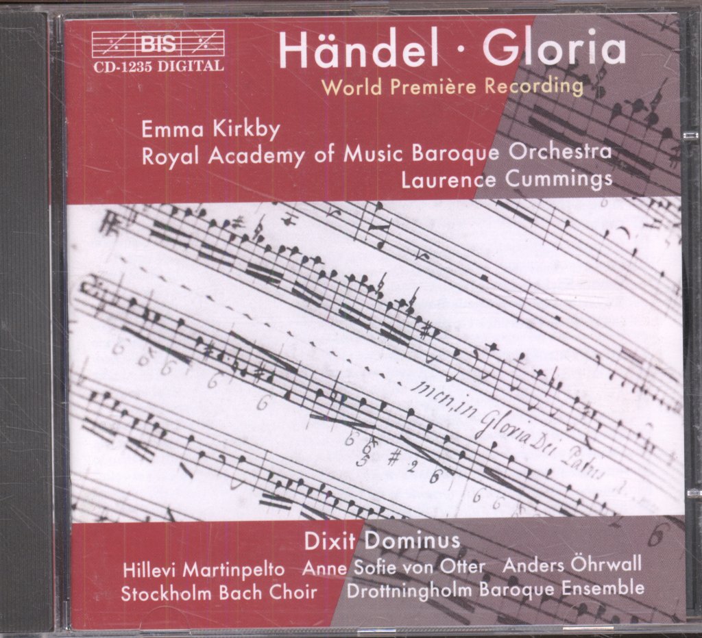 Emma Kirkby, Royal Academy of Music Baroque Orchestra - Handel - Gloria / Dixit Dominus - Cd