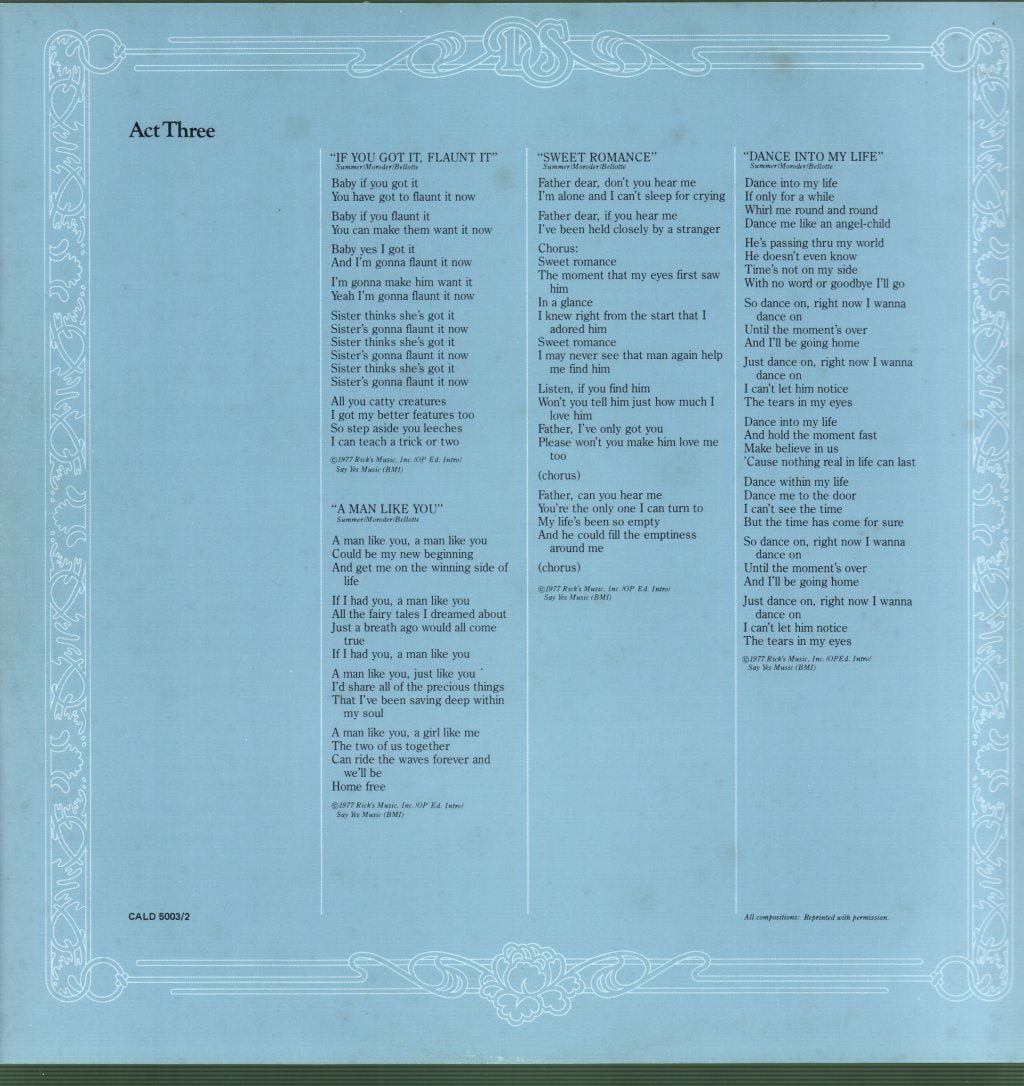 Donna Summer - Once Upon A Time - Double Lp