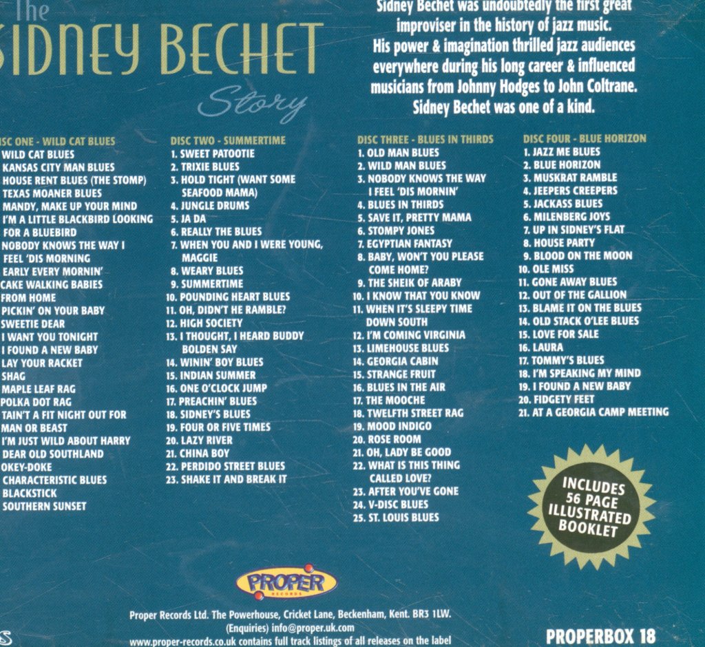 Sidney Bechet - Sidney Bechet Story - Cd Set