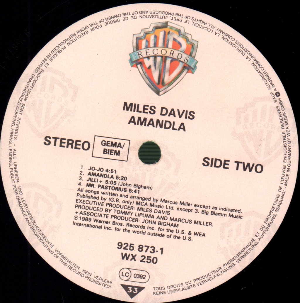 Miles Davis - Amandla - Lp