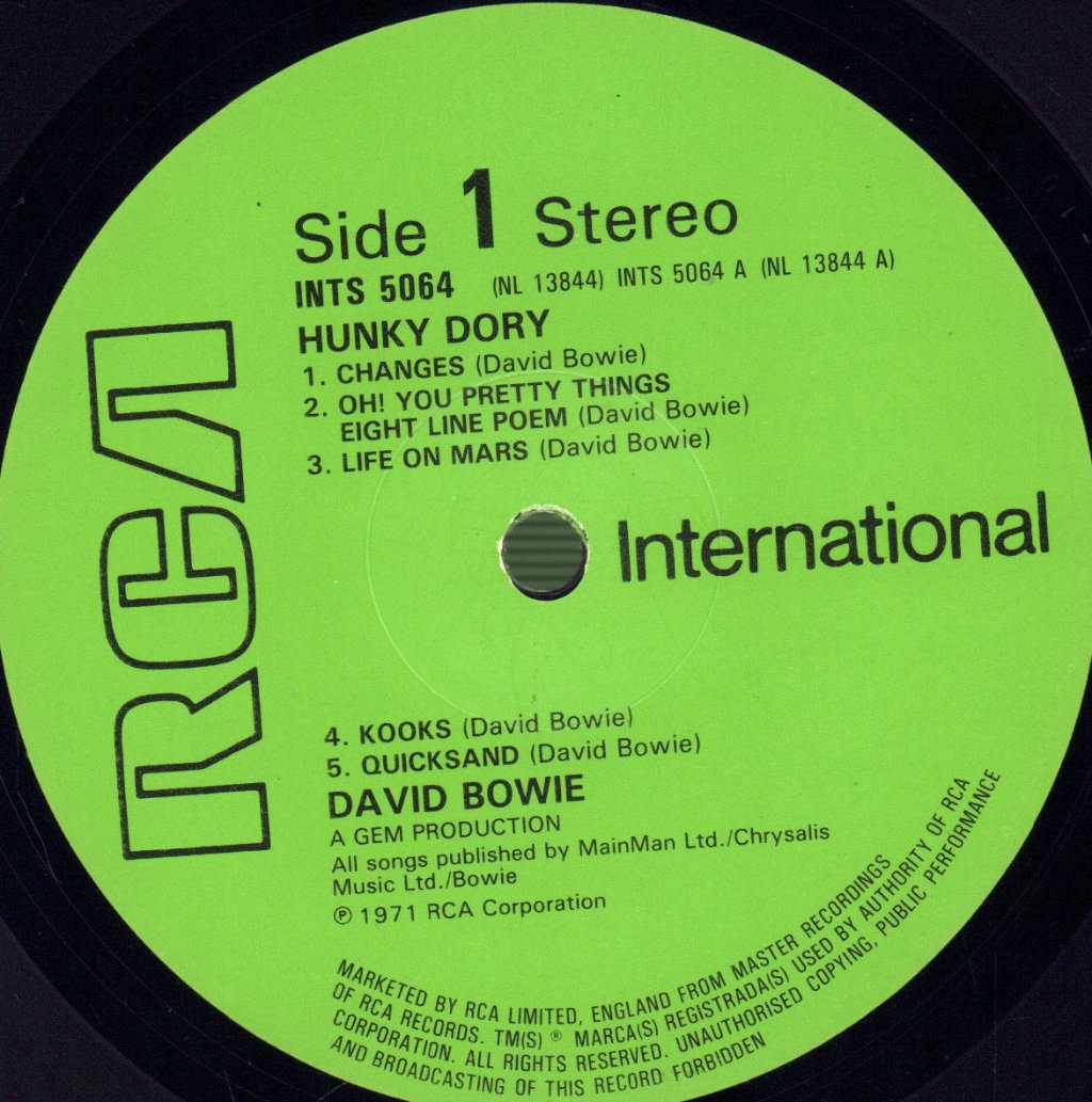 David Bowie - Hunky Dory - Lp