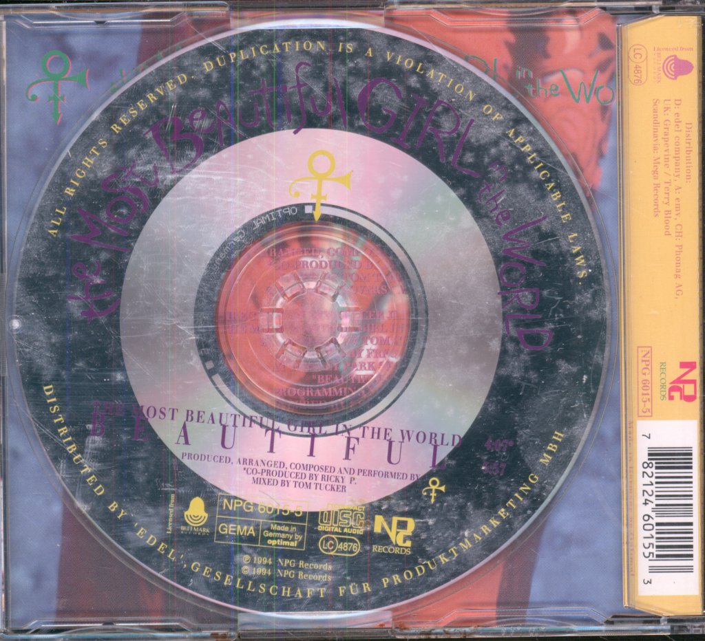 Artist (Formerly Known As Prince) - Most Beautiful Girl In The World - Cd