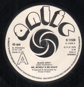 Me Myself And Me Again - Blaze Away - 7 Inch
