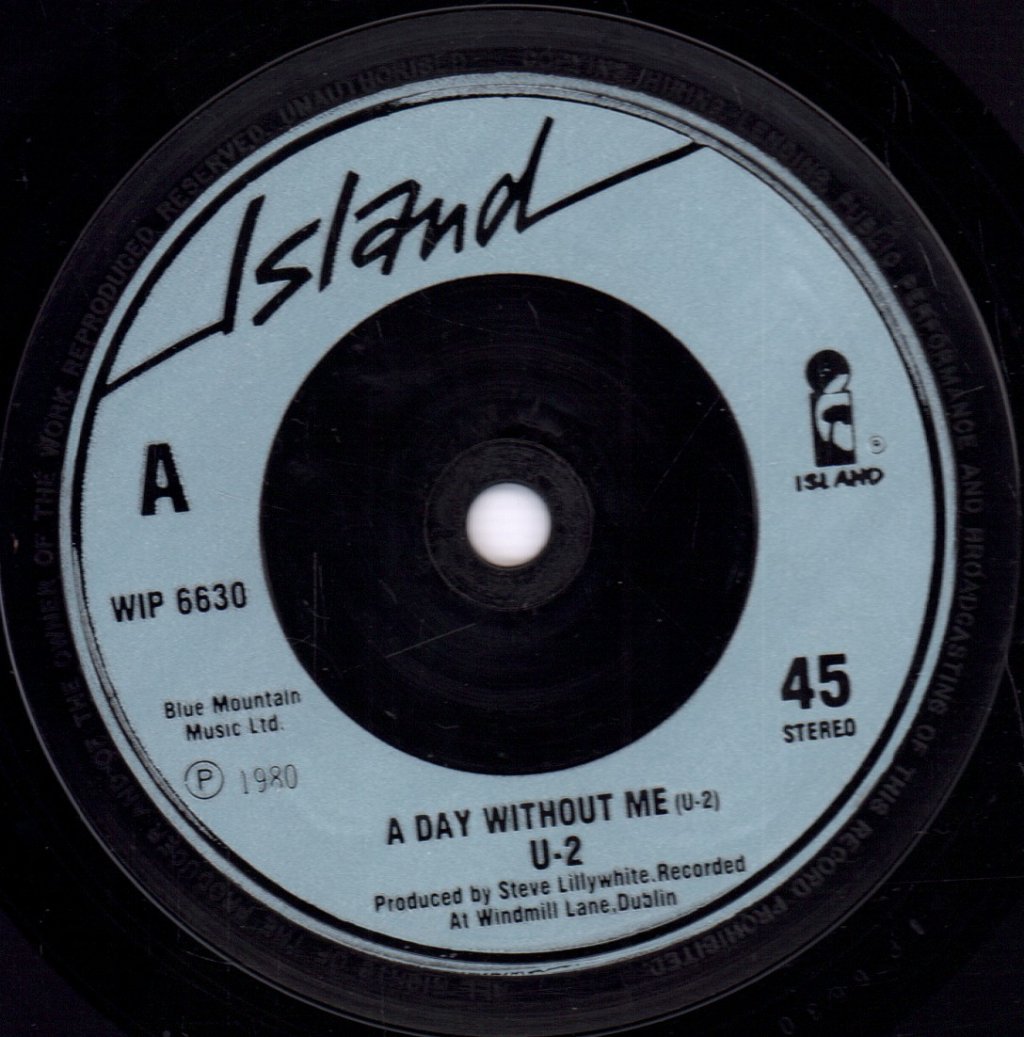 U2 - A Day Without Me - 7 Inch