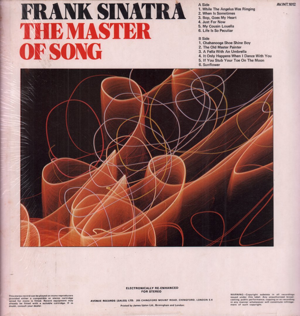 Frank Sinatra - Master Of Song - Lp