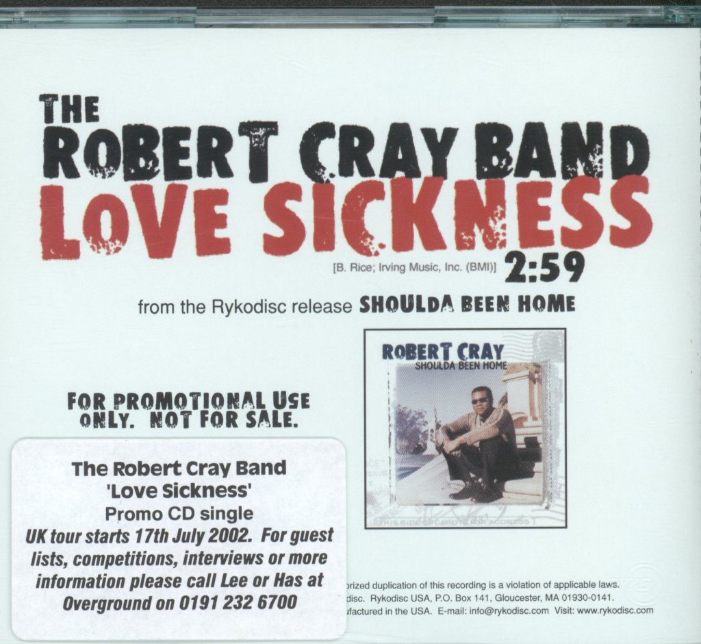 Robert Cray Band - Love Sickness - Cd