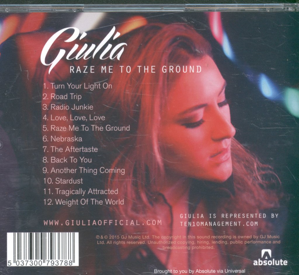 Giulia - Raze Me To The Ground - Cd