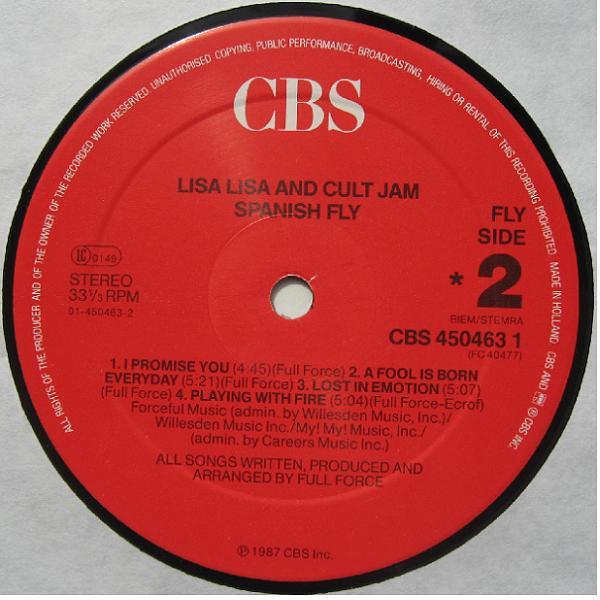 Lisa Lisa And Cult Jam - Spanish Fly - Lp