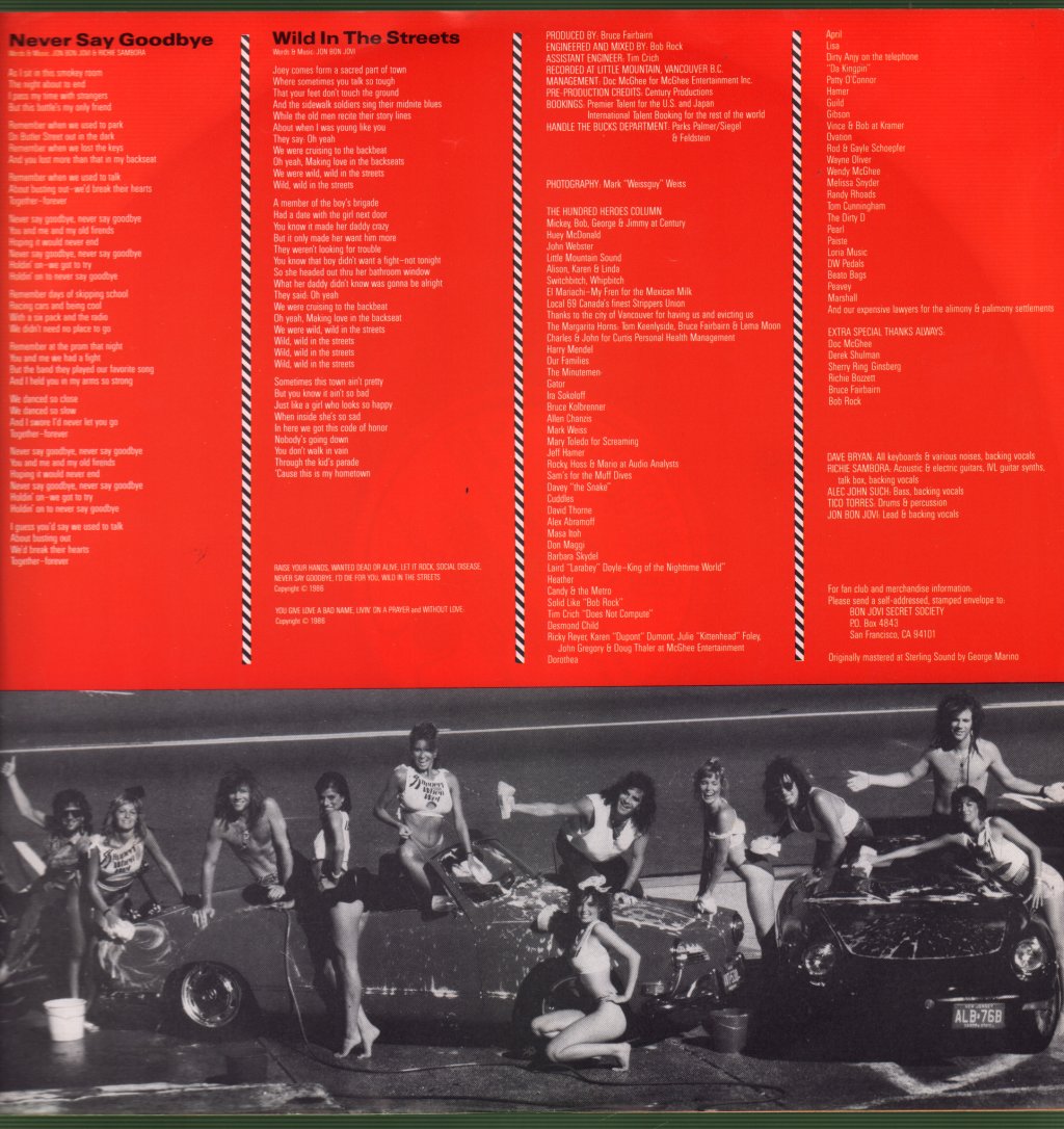 Bon Jovi - Slippery When Wet - Lp