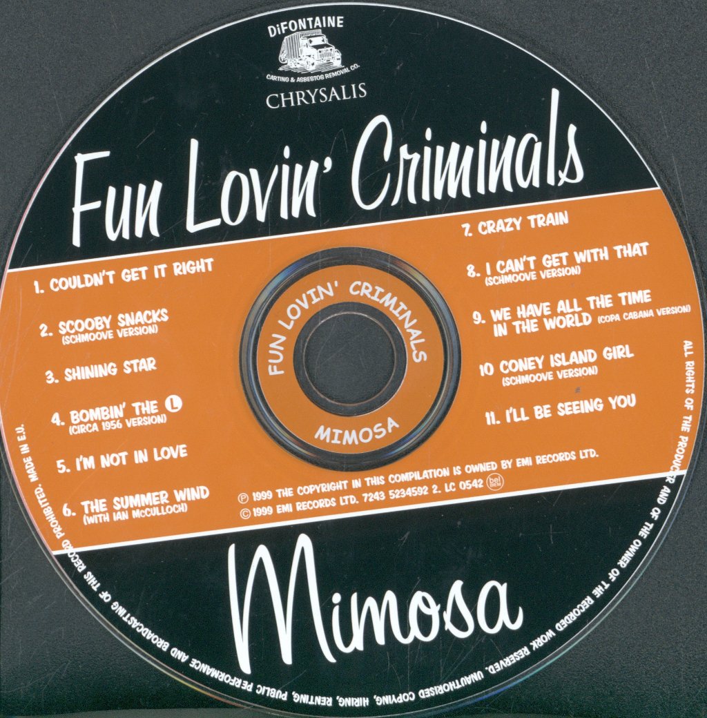Fun Lovin' Criminals - Mimosa - Cd