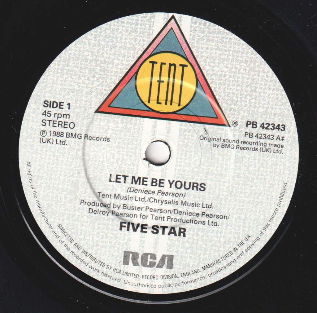 Five Star - Let Me Be Yours - 7 Inch