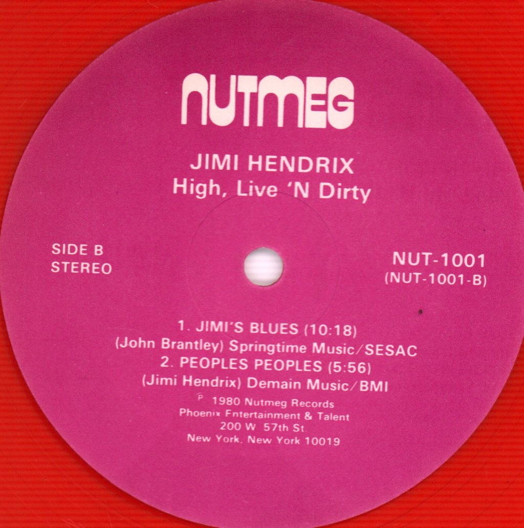 Jimi Hendrix Experience - High Live N Dirty - Lp