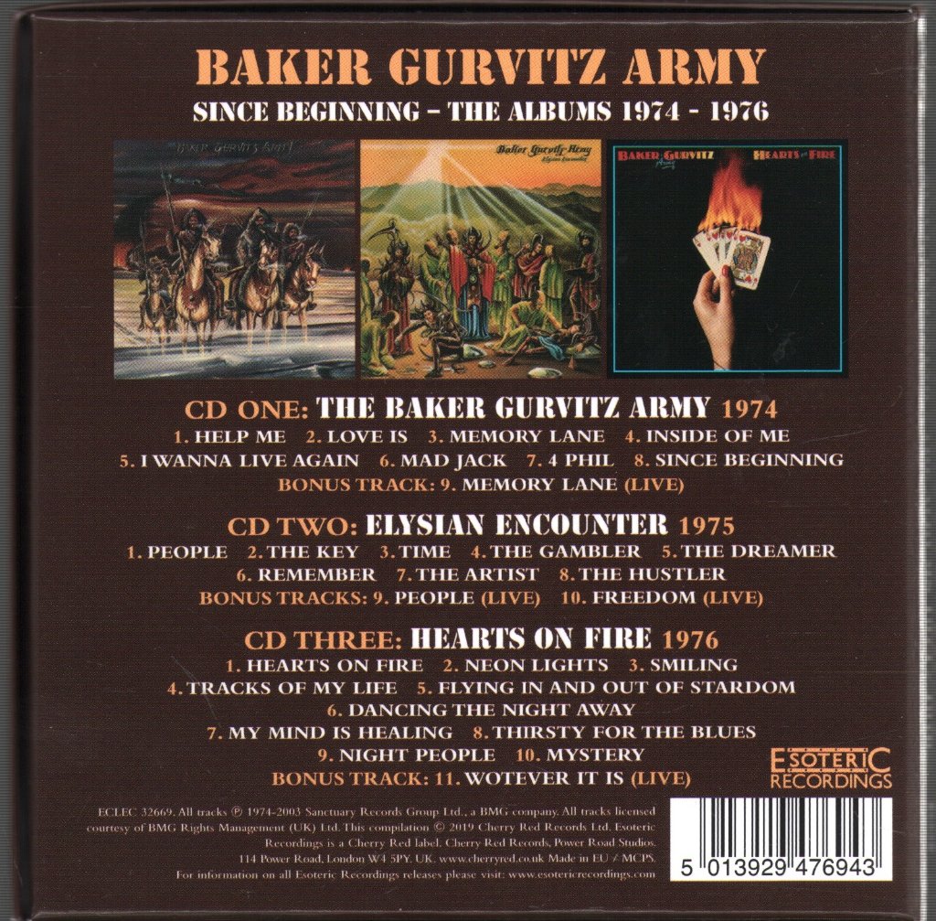 Baker Gurvitz Army - Since Beginning (The Albums 1974-1976) - Cd Set