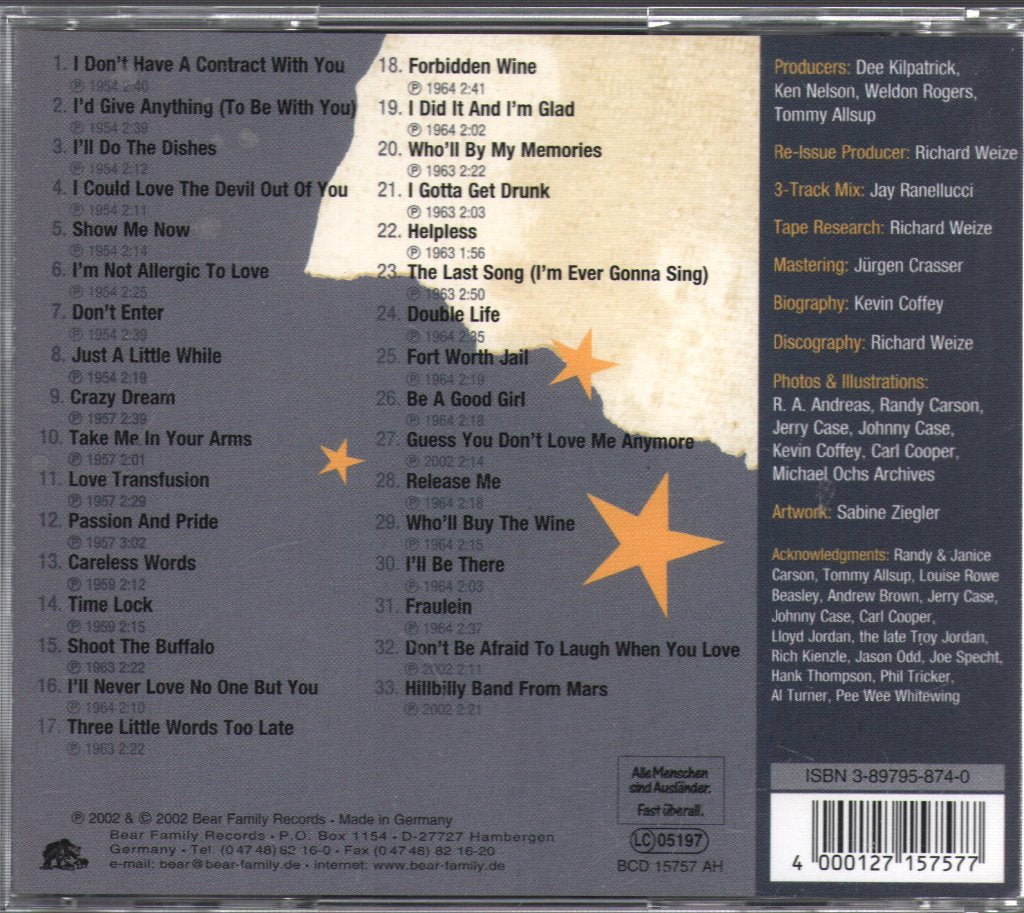Joe Carson - Hillbilly Band From Mars - Cd