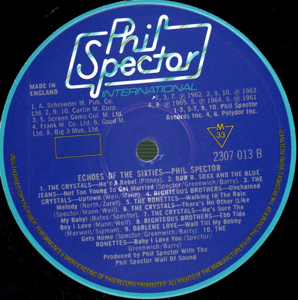 Phil Spector - Echoes Of The 60'S - Lp