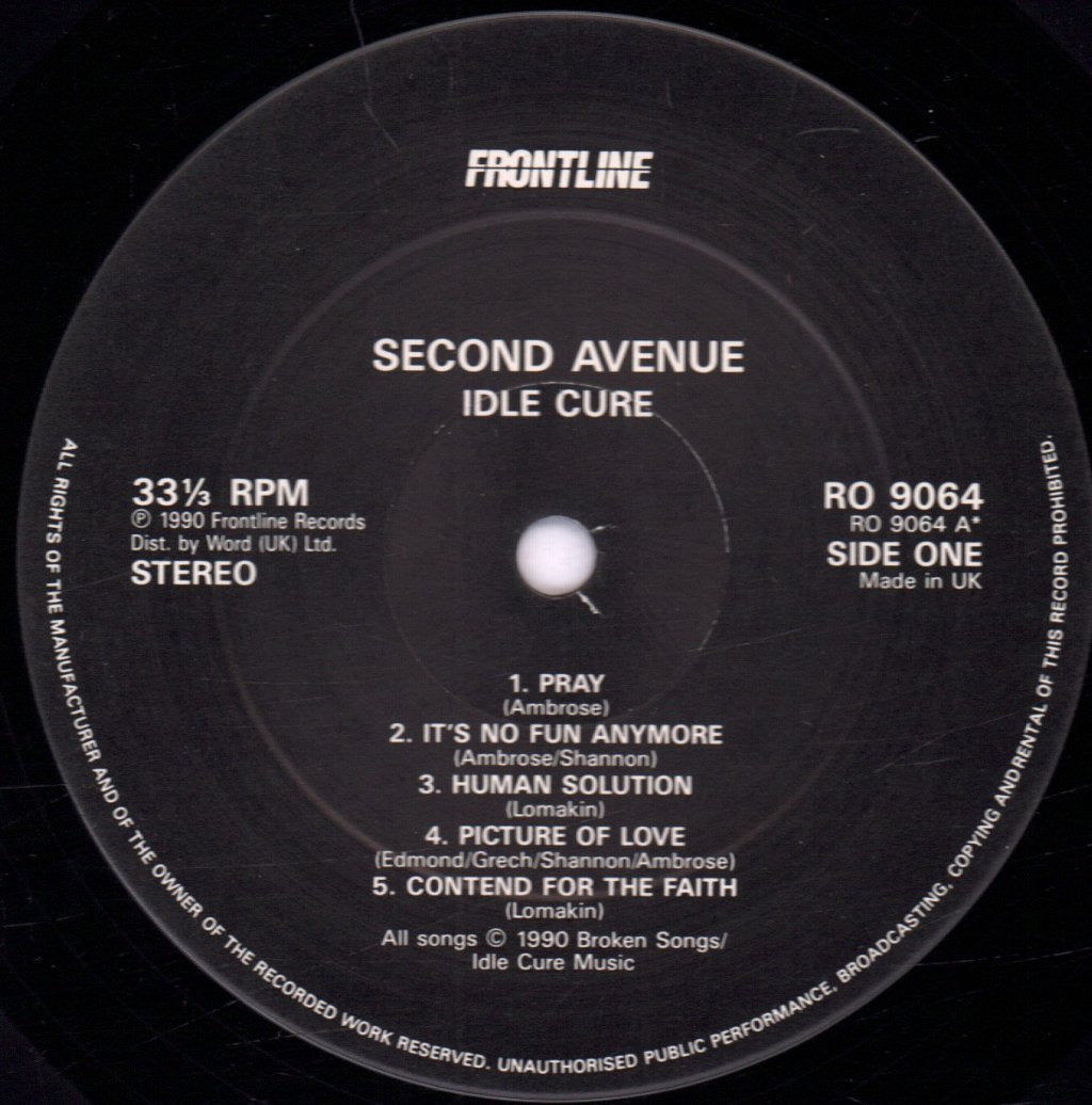 Idle Cure - 2nd Avenue - Lp