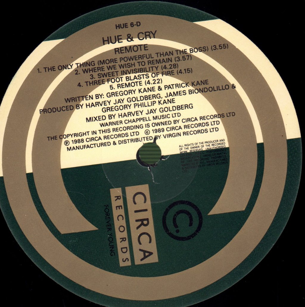 Hue And Cry - Bitter Suite - Double Lp