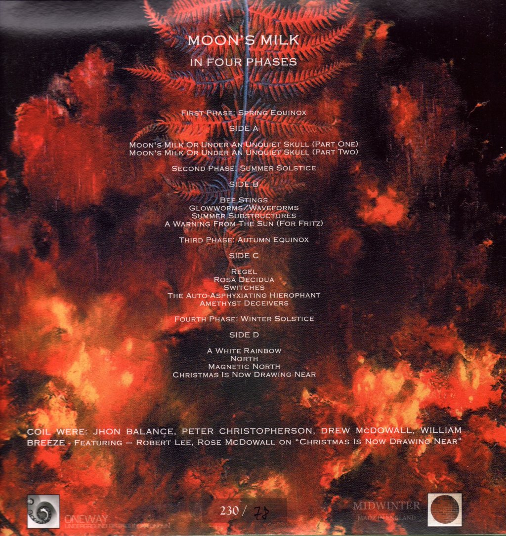 Coil - Moon's MIlk In Four Phases - Double Lp